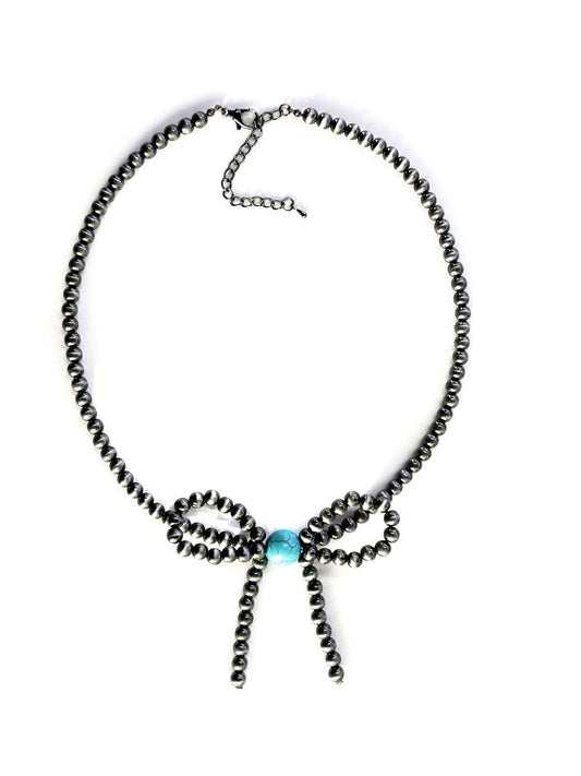WESTERN NAVAJO BEAD RIBBON NECKLACE