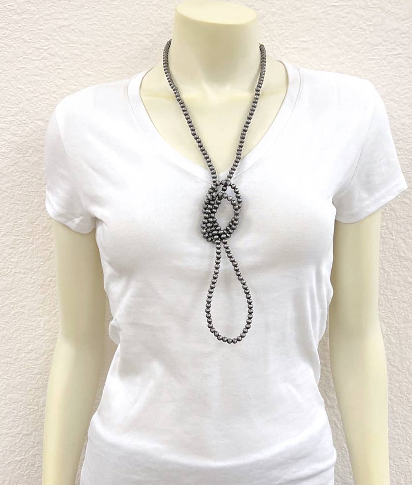 46" NAVAJO INSPIRED BEAD NECKLACE