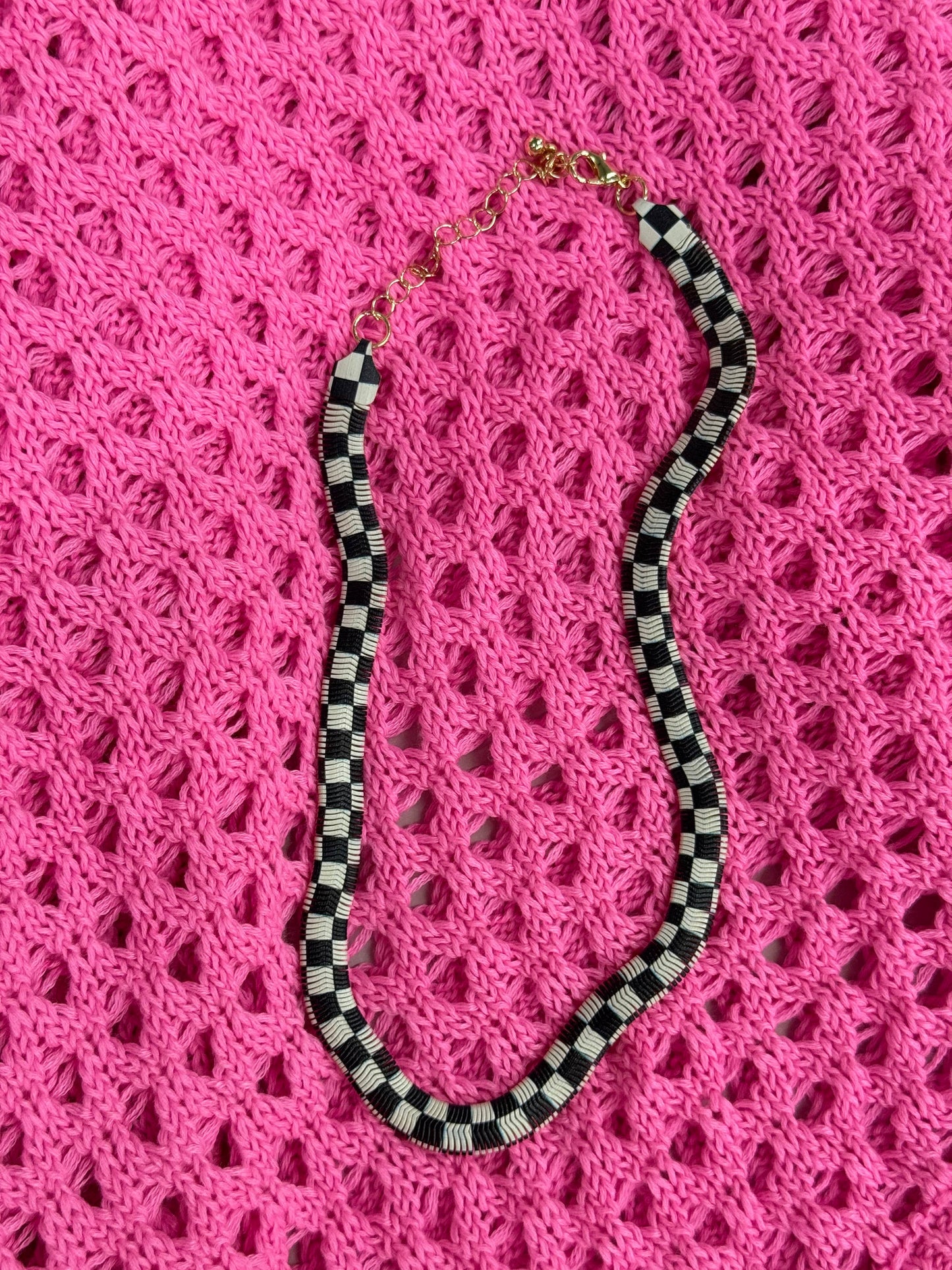 CHECKERBOARD CHIC NECKLACE