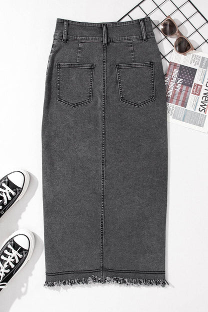DENA DENIM MIDI SKIRT