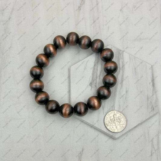 COPPER NAVAJO INSPIRED PEARL BRACELET