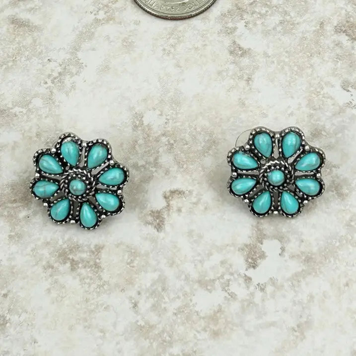 FLORAL POST EARRINGS