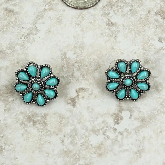 FLORAL POST EARRINGS