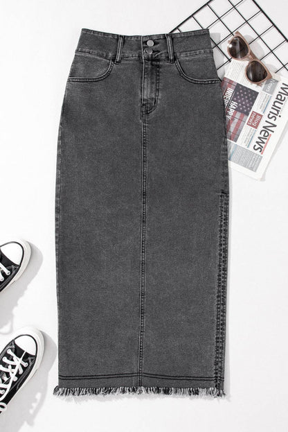 DENA DENIM MIDI SKIRT