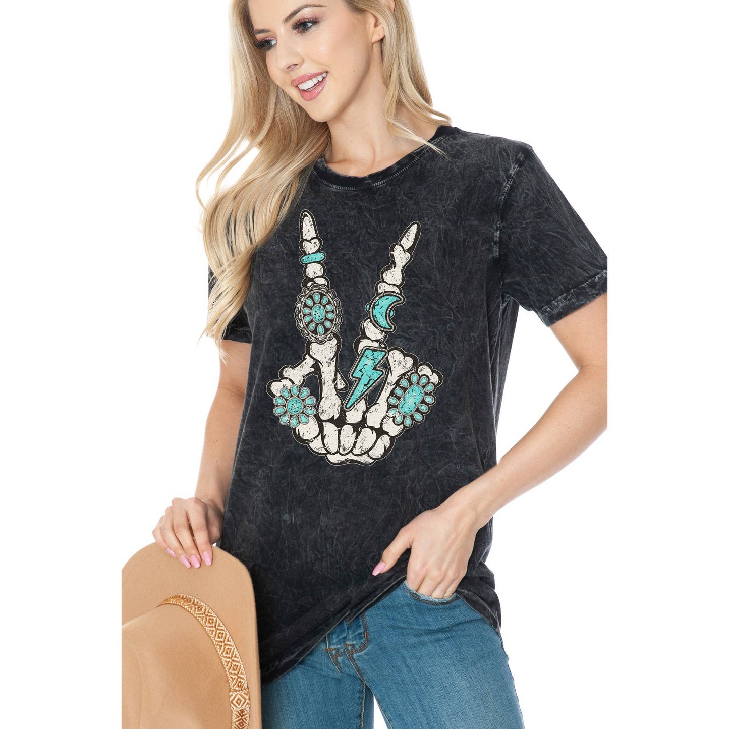 PEACE OUT COWGIRL TEE