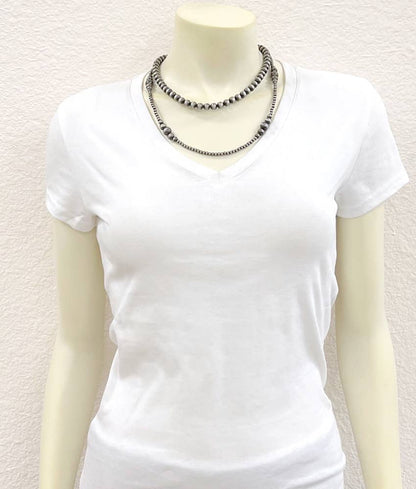 22" NAVAJO INSPIRED BEAD 2 STRAND NECKLACE