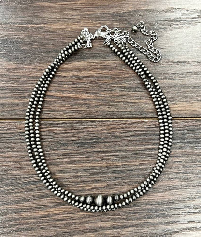 15" NAVAJO INSPIRED BEAD NECKLACE