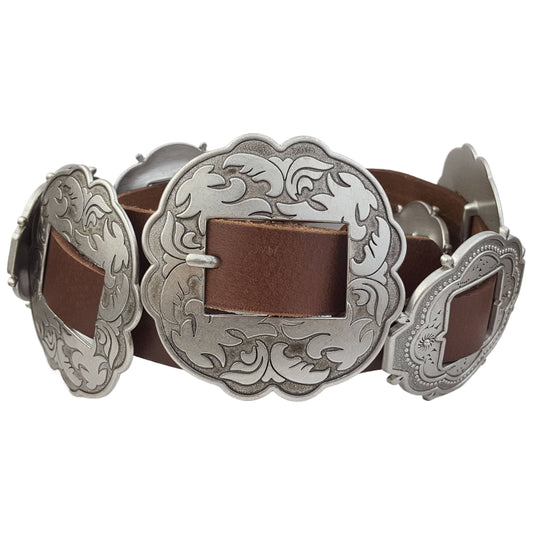 BROWN CONCHO BELT