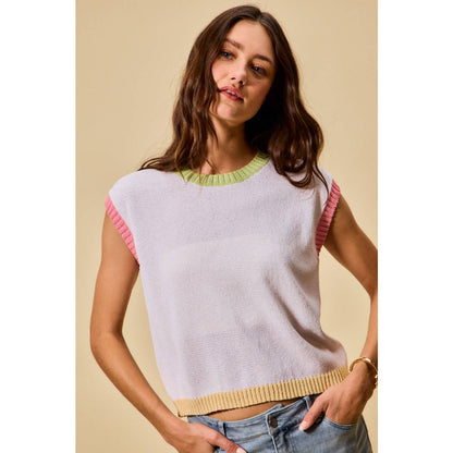 PASTEL TRAILS SWEATER TANK
