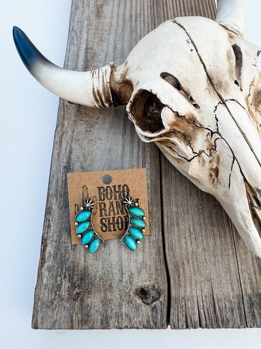 4 STONE STUD EARRINGS