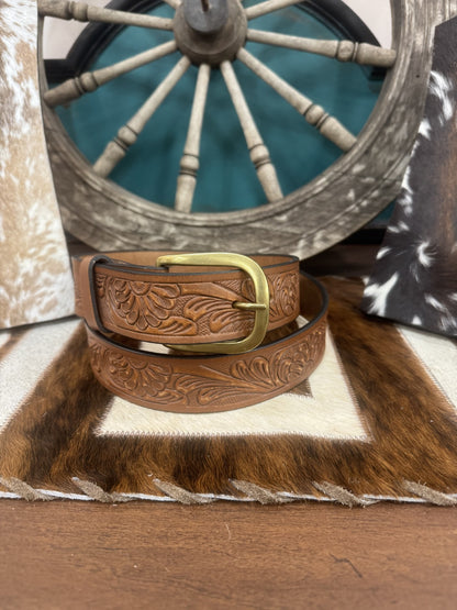 ROPER BROWN TOOLED BELT